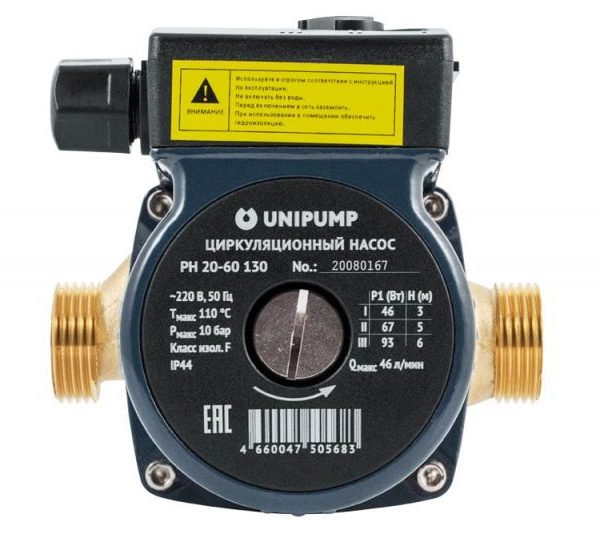 Насос циркуляционный UNIPUMP (отопл.) CP 25-80 180