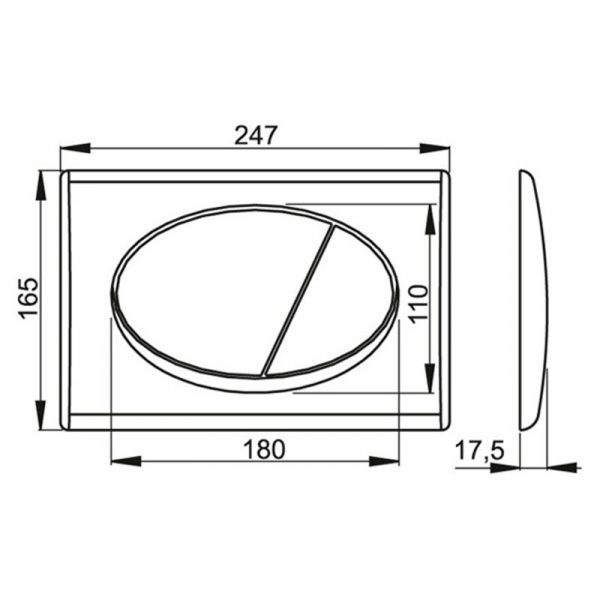 Инсталляция ALCAPLAST AM101/1120 + M71-0001 3 в 1, кнопка ХРОМ