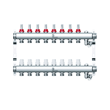 Коллектор группа в сборе,1″х8 вых. 3/4″. НЕРЖ (VTc.588.EMNX.0608) Valtec